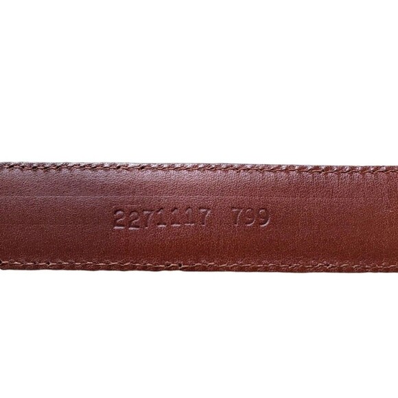 Vintage Ralph Lauren Women\'s Genuine Alligator Belt Sz 28 Made in Italy 1” Wide main image 4